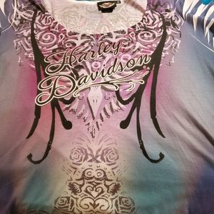 Harley Davidson Colorful Top